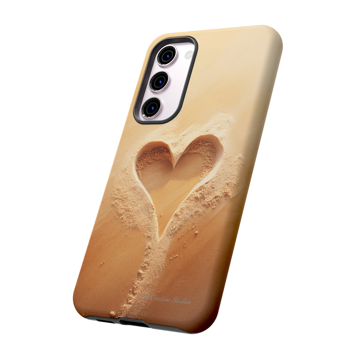 "Eternal Love: Sand Heart" Cell Phone Case -Tough Cases
