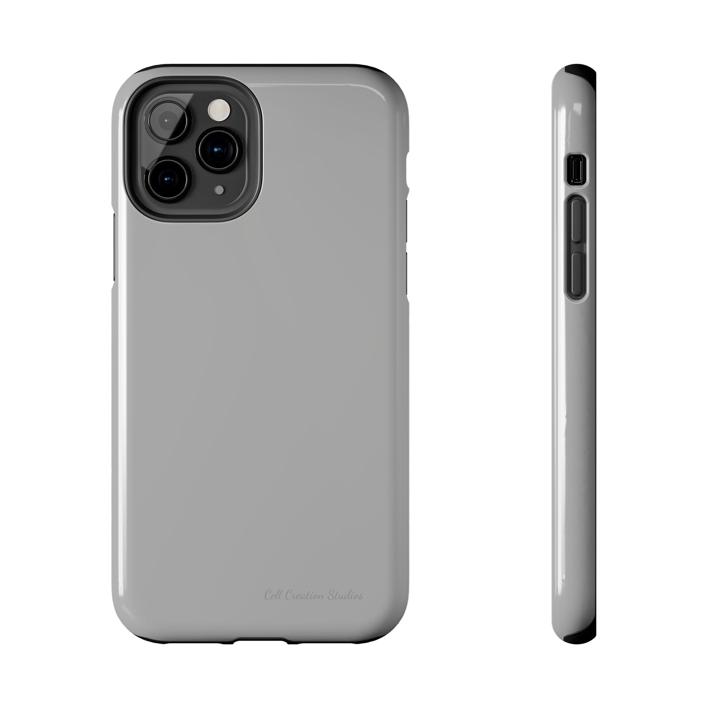 "Sleek Silver Essence" -Tough iPhone Cases