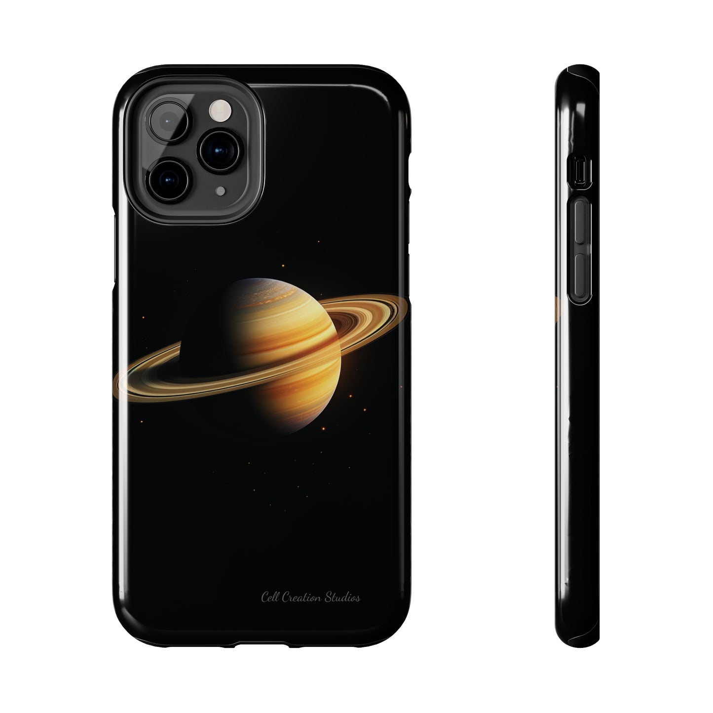 Introducing the "Saturn's Elegance" Cell Phone Case – A Cosmic Masterpiece -Tough Phone Cases
