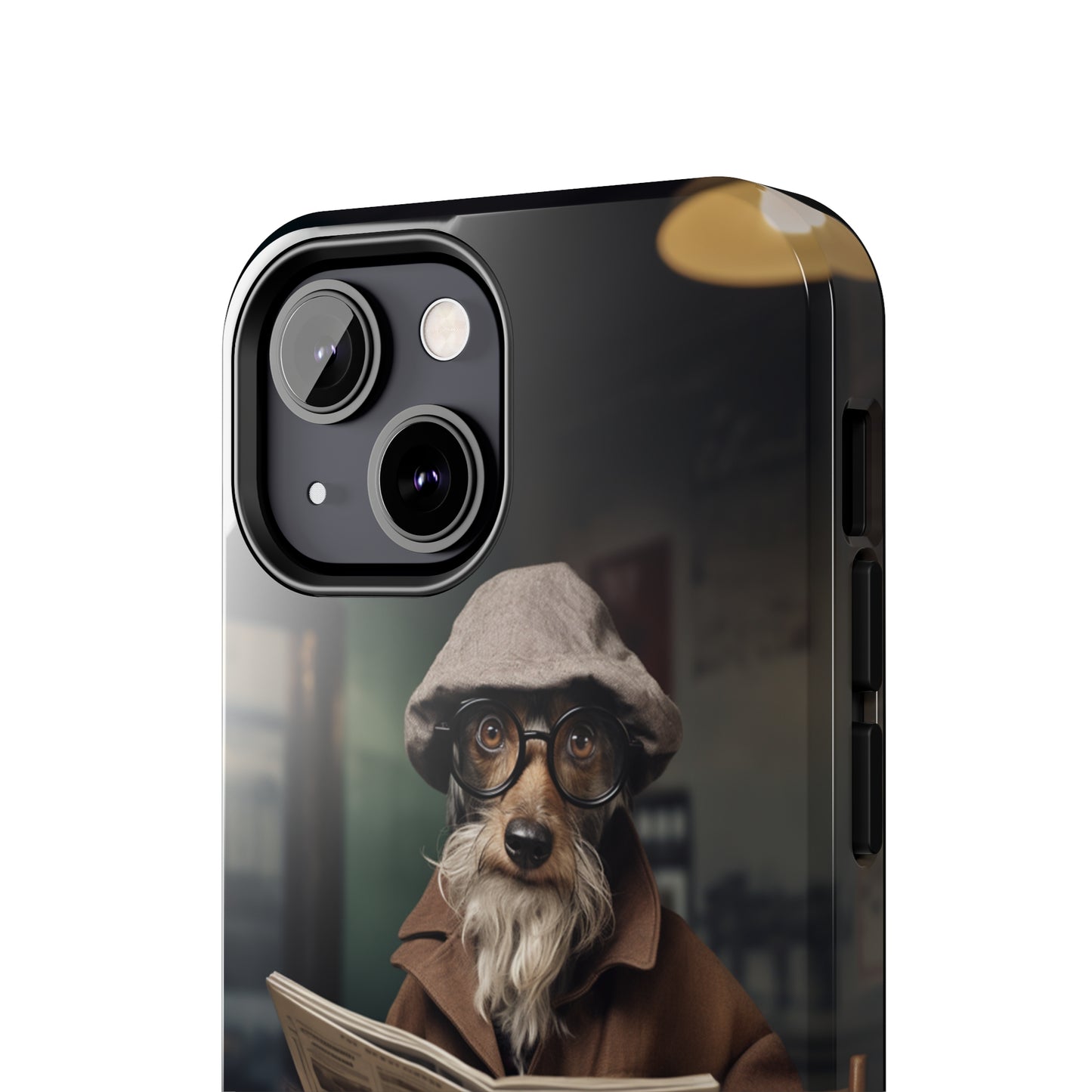 Introducing the "Canine Scholar" Cell Phone Case – Where Canine Meets Wisdom. -Tough Phone Cases