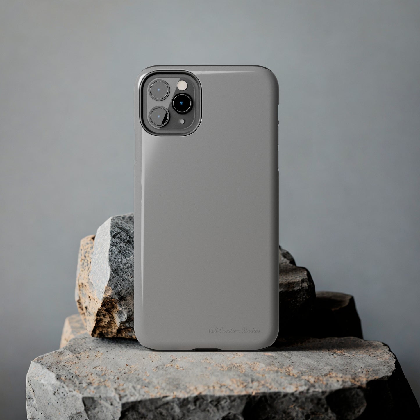 "Sleek Silver Essence" -Tough iPhone Cases