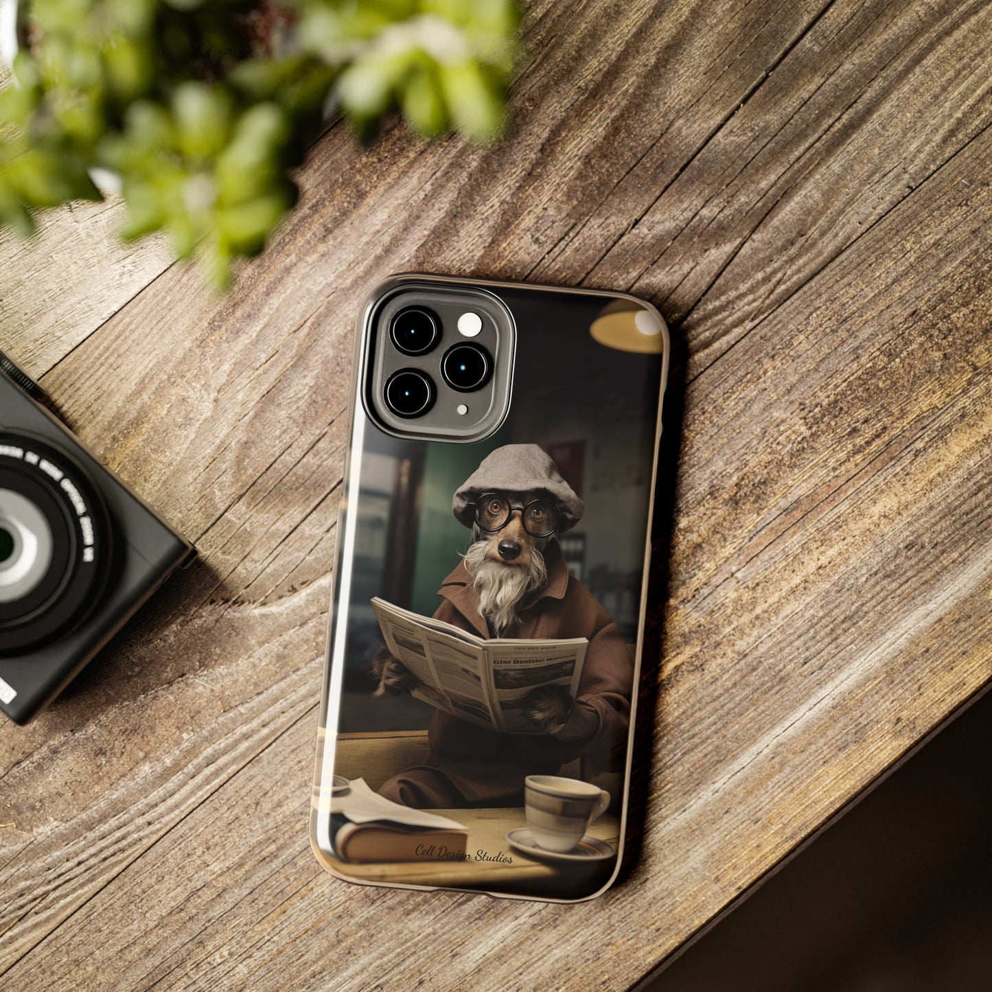 Introducing the "Canine Scholar" Cell Phone Case – Where Canine Meets Wisdom. -Tough Phone Cases