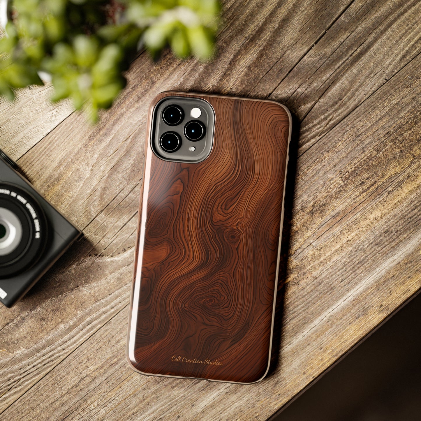 Introducing the "Natural Woodgrain" Cell Phone Case – Embrace Organic Beauty with Wood Pattern Design -Tough Phone Cases