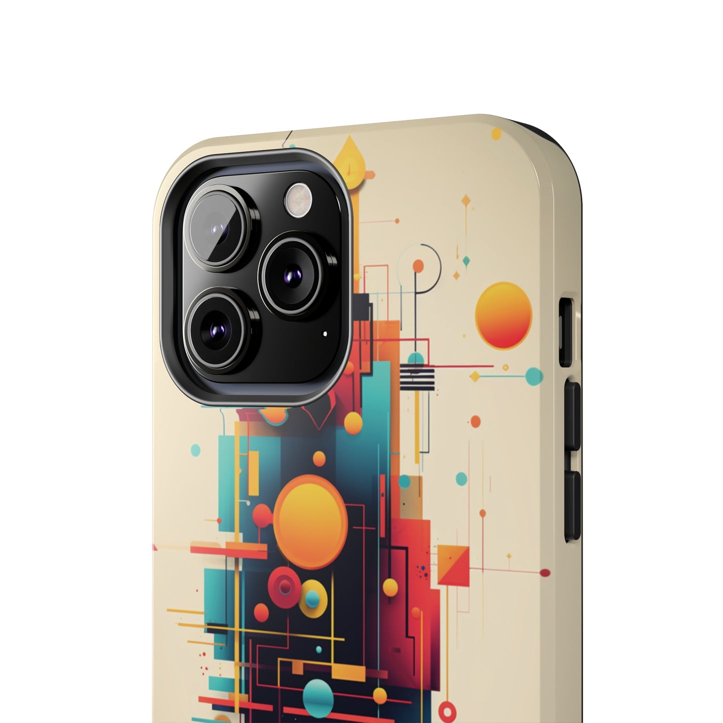 The "Colorful Geometric Pattern" Cell Phone Case- Elevate Your Phone's Look -Tough Phone Cases
