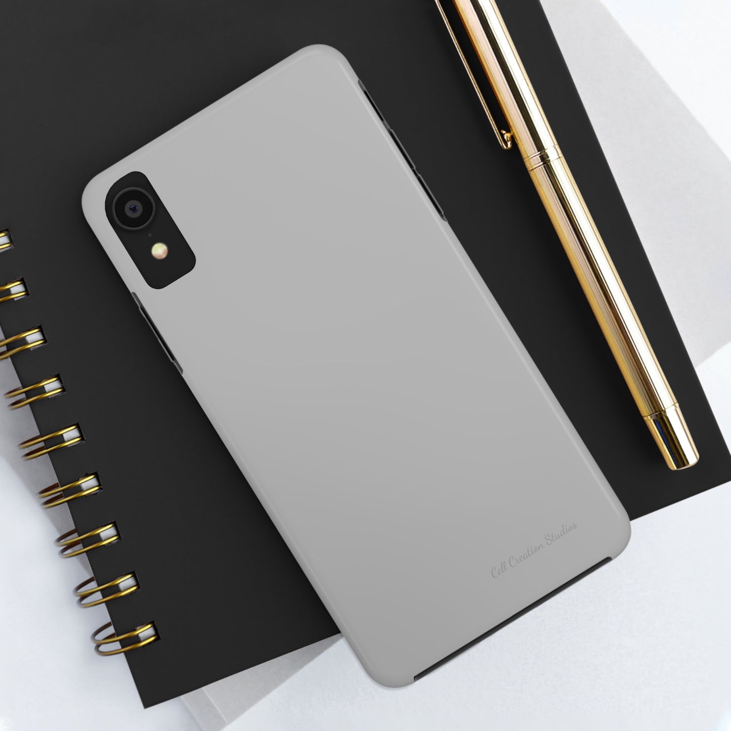 "Sleek Silver Essence" -Tough iPhone Cases