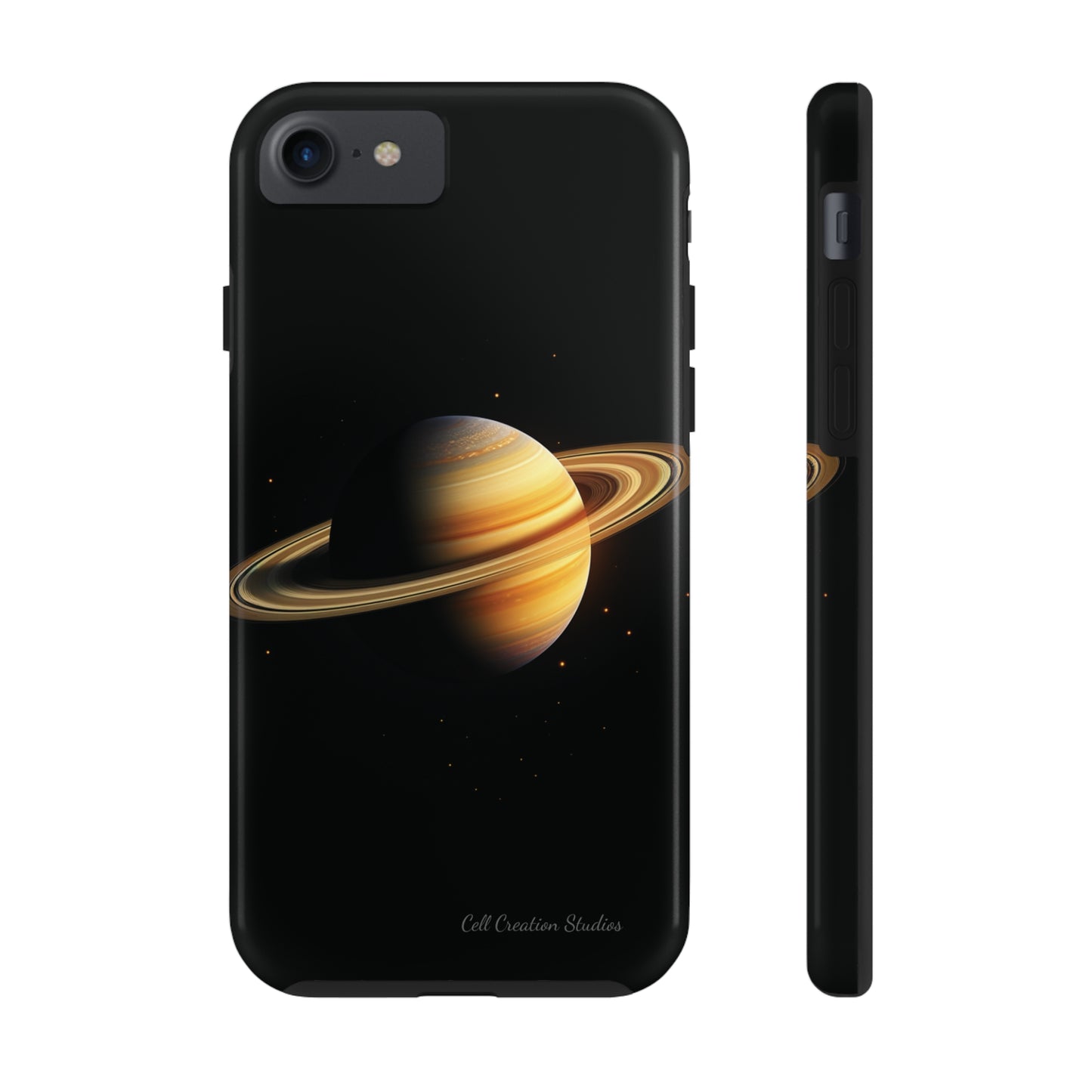 Introducing the "Saturn's Elegance" Cell Phone Case – A Cosmic Masterpiece -Tough Phone Cases