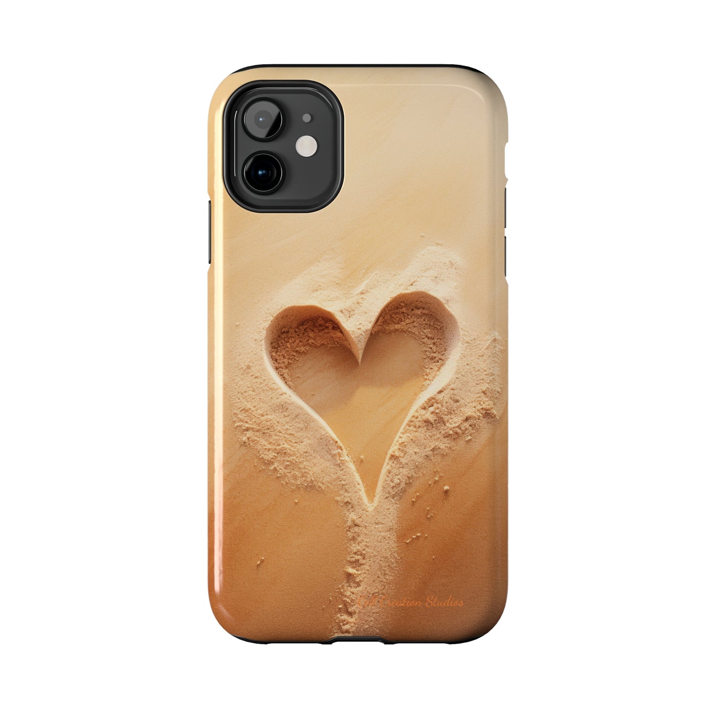 "Eternal Love: Sand Heart" Cell Phone Case -Tough Phone Cases