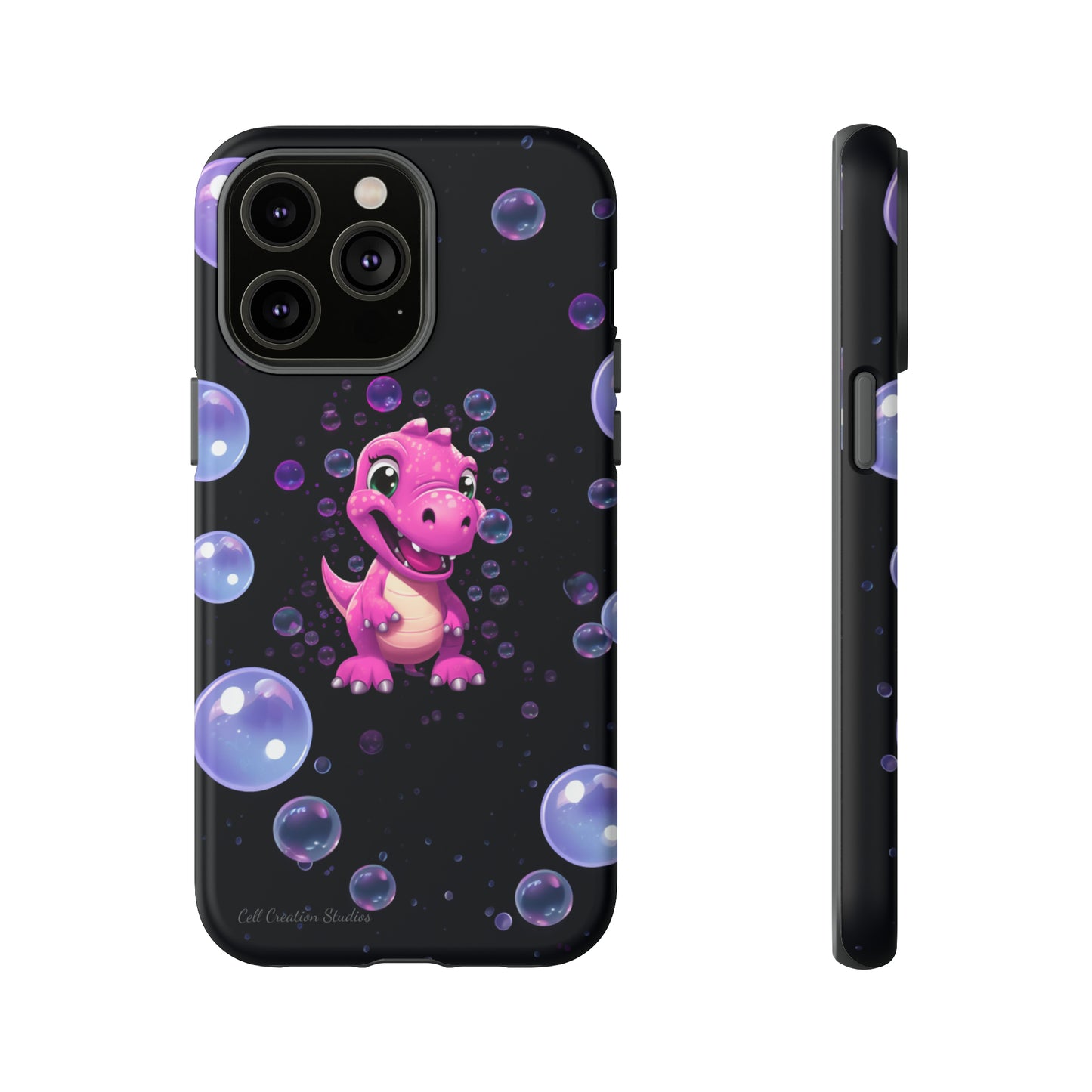 "Dino Glam" Glitter Dinosaur Phone Case -Tough Cases