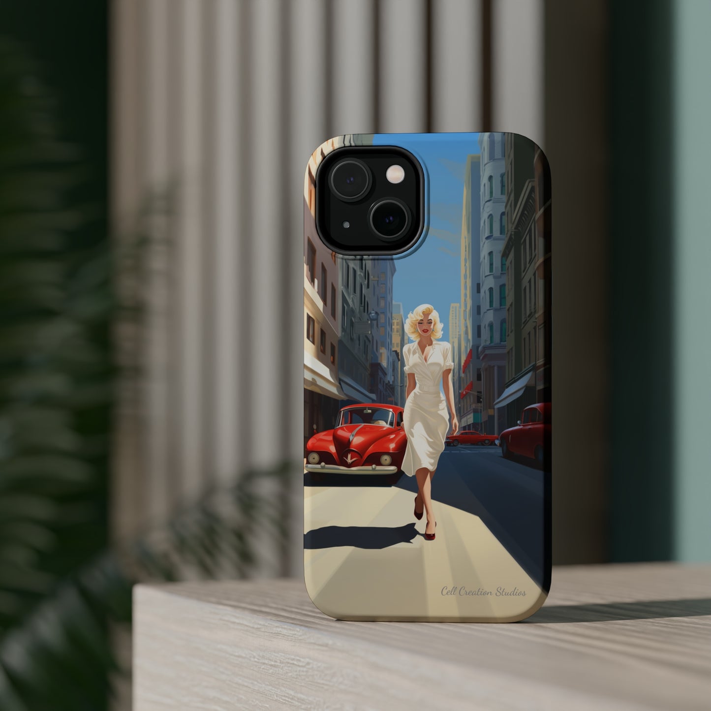 "City Stroll Glamour" Marilyn Monroe Phone Case -MagSafe Tough Cases