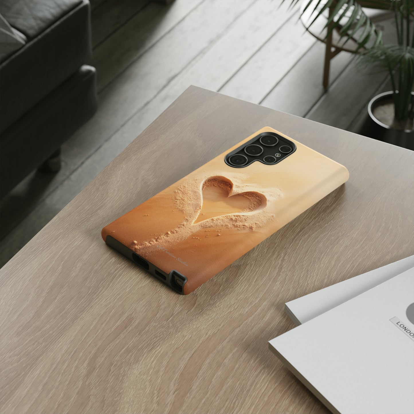 "Eternal Love: Sand Heart" Cell Phone Case -Tough Cases