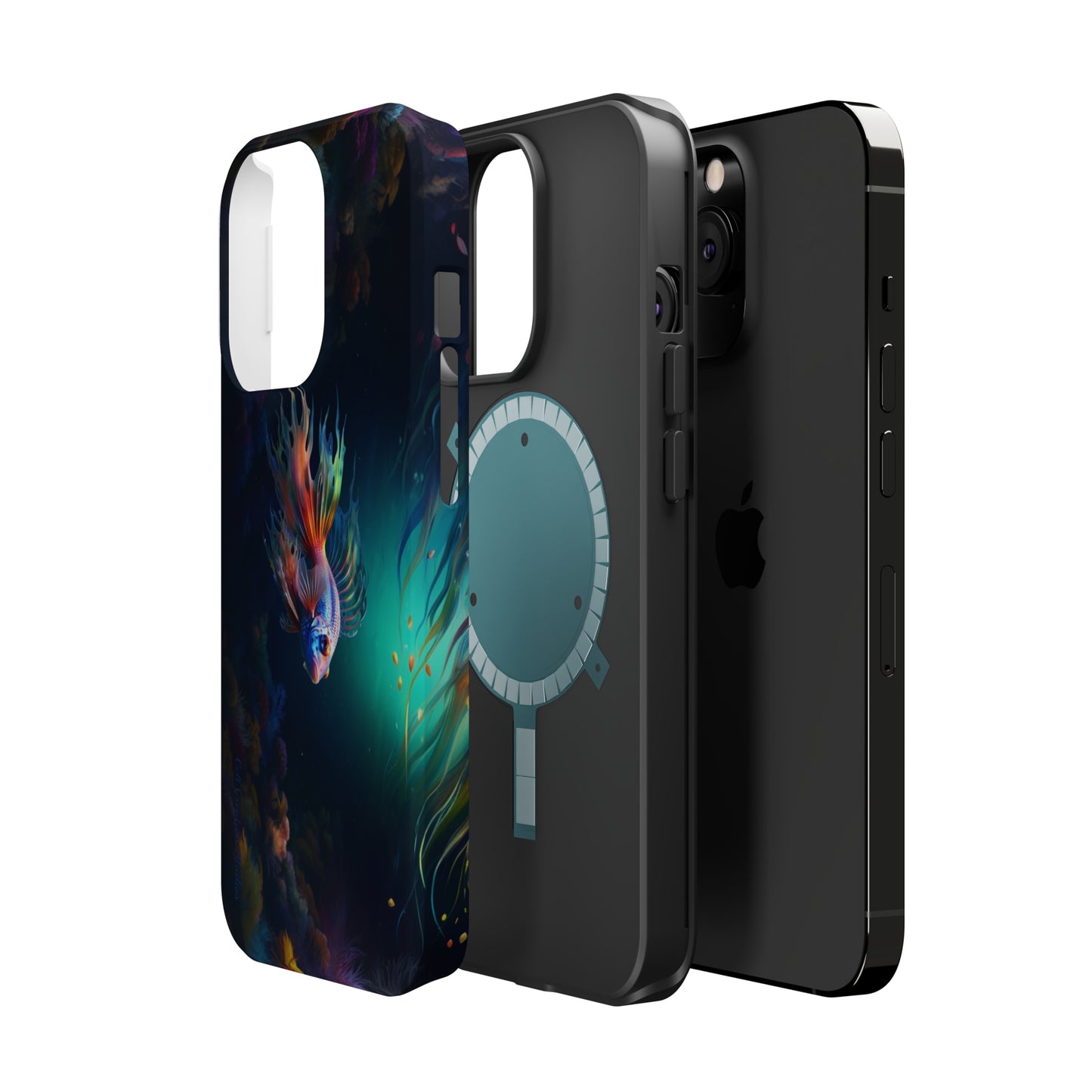 Introducing the "Aquatic Serenity" Cell Phone Case – Dive into Tranquil Waters! -MagSafe Tough Cases