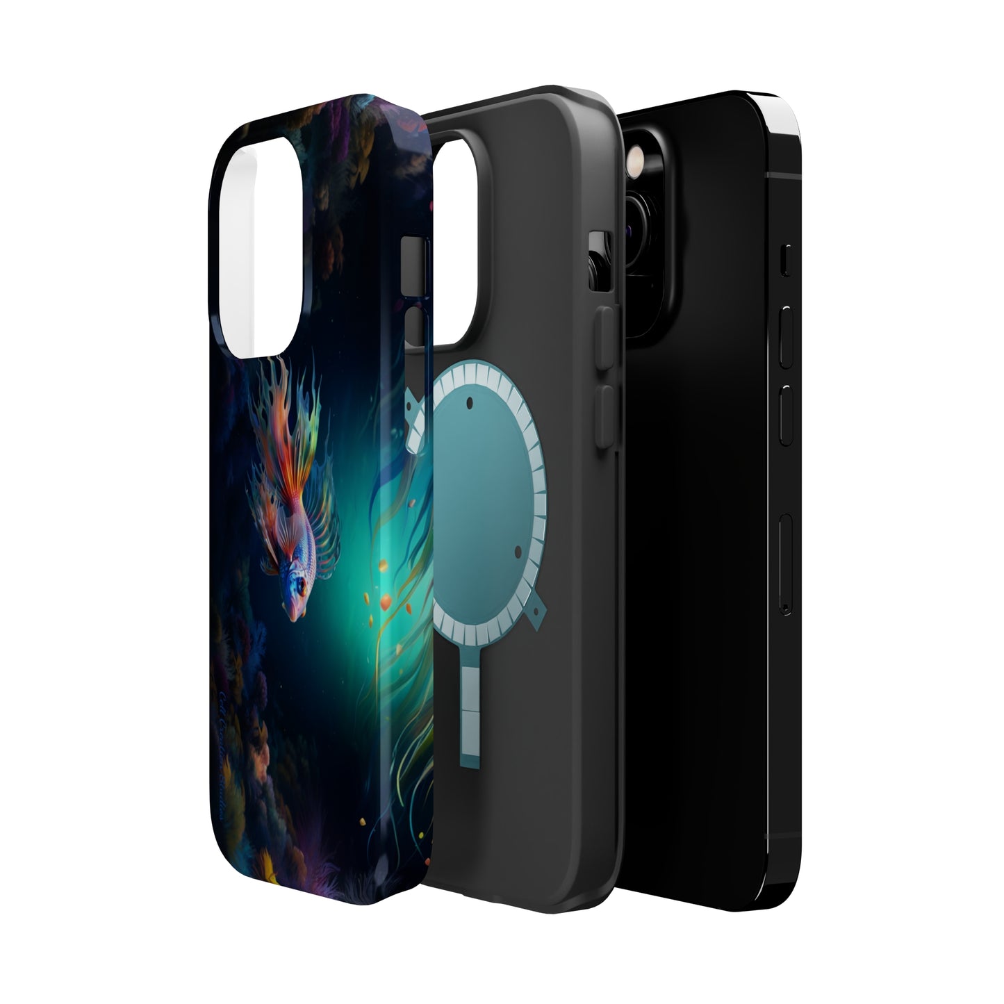 Introducing the "Aquatic Serenity" Cell Phone Case – Dive into Tranquil Waters! -MagSafe Tough Cases