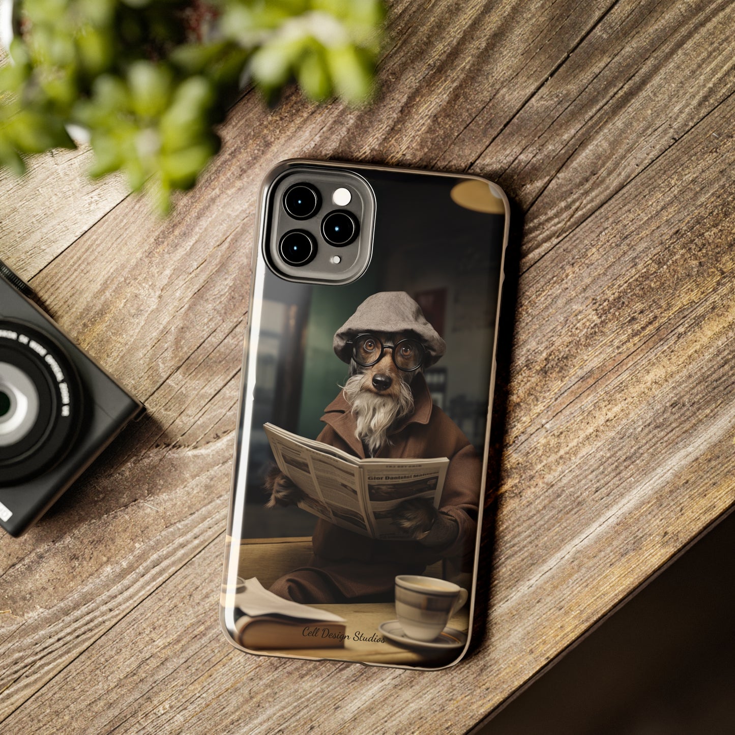 Introducing the "Canine Scholar" Cell Phone Case – Where Canine Meets Wisdom. -Tough Phone Cases