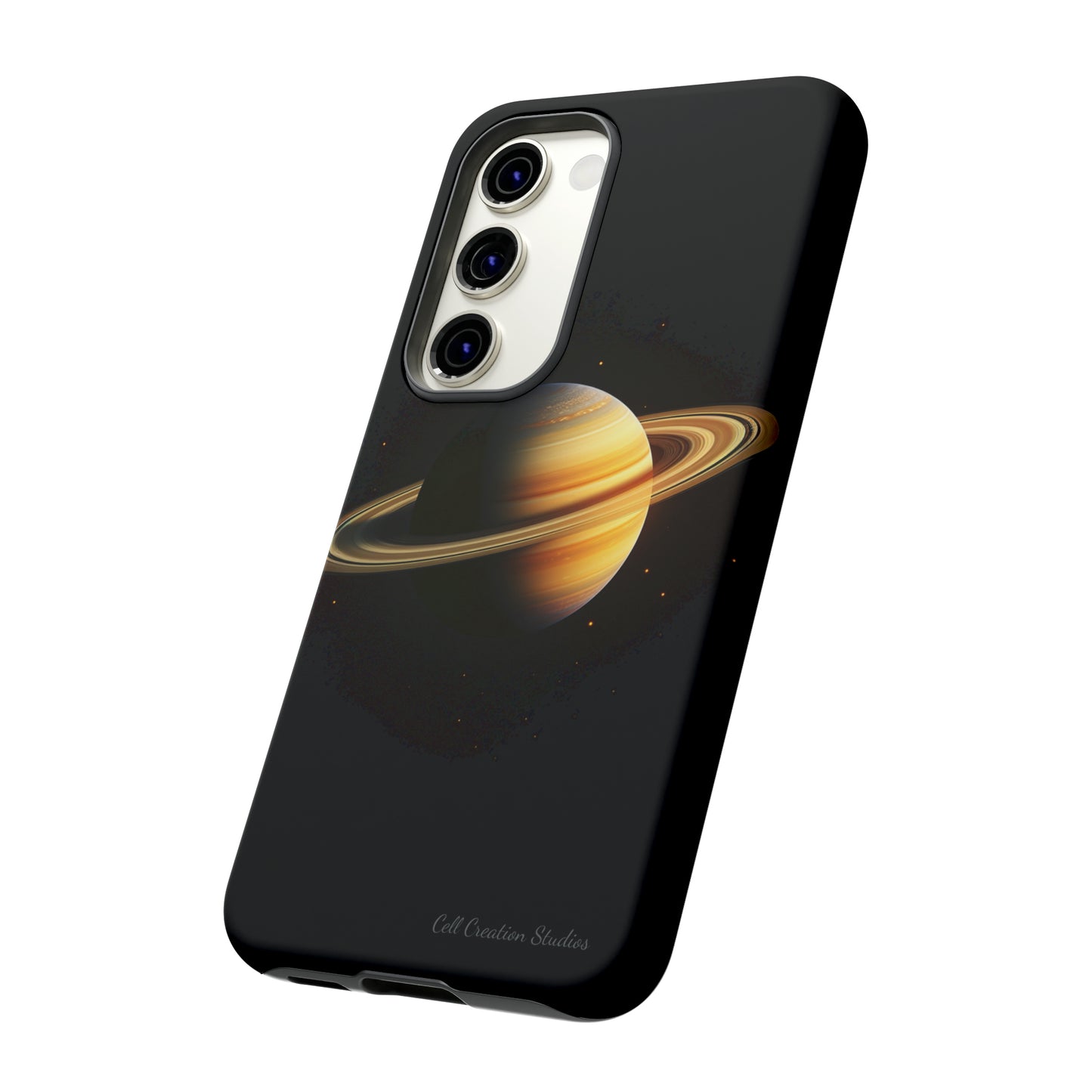 Introducing the "Saturn's Elegance" Cell Phone Case – A Cosmic Masterpiece -Tough Cases