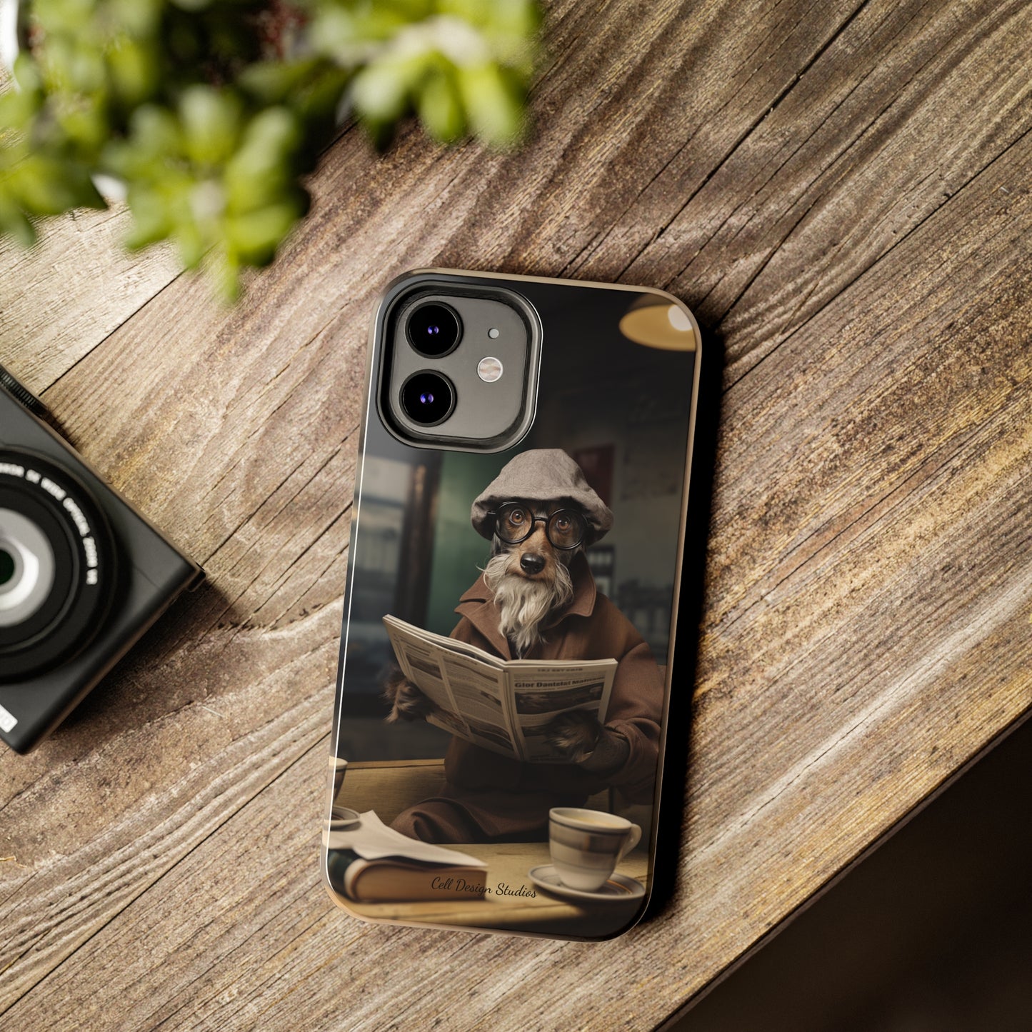 Introducing the "Canine Scholar" Cell Phone Case – Where Canine Meets Wisdom. -Tough Phone Cases