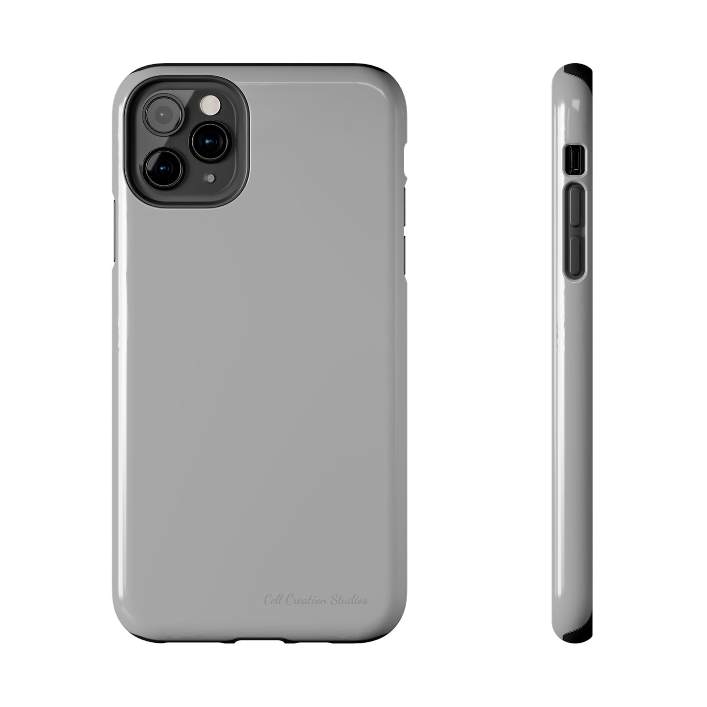 "Sleek Silver Essence" -Tough iPhone Cases