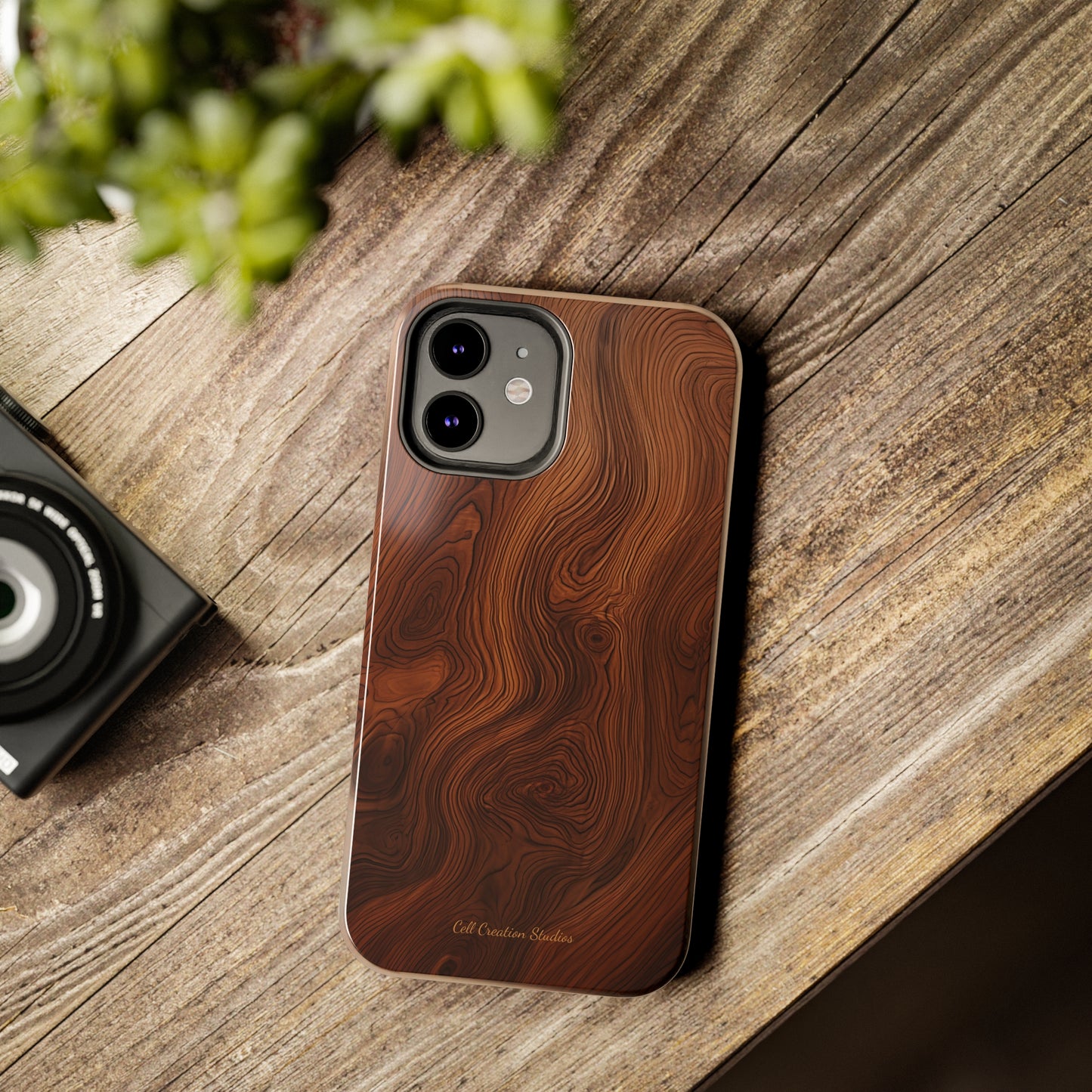 Introducing the "Natural Woodgrain" Cell Phone Case – Embrace Organic Beauty with Wood Pattern Design -Tough Phone Cases