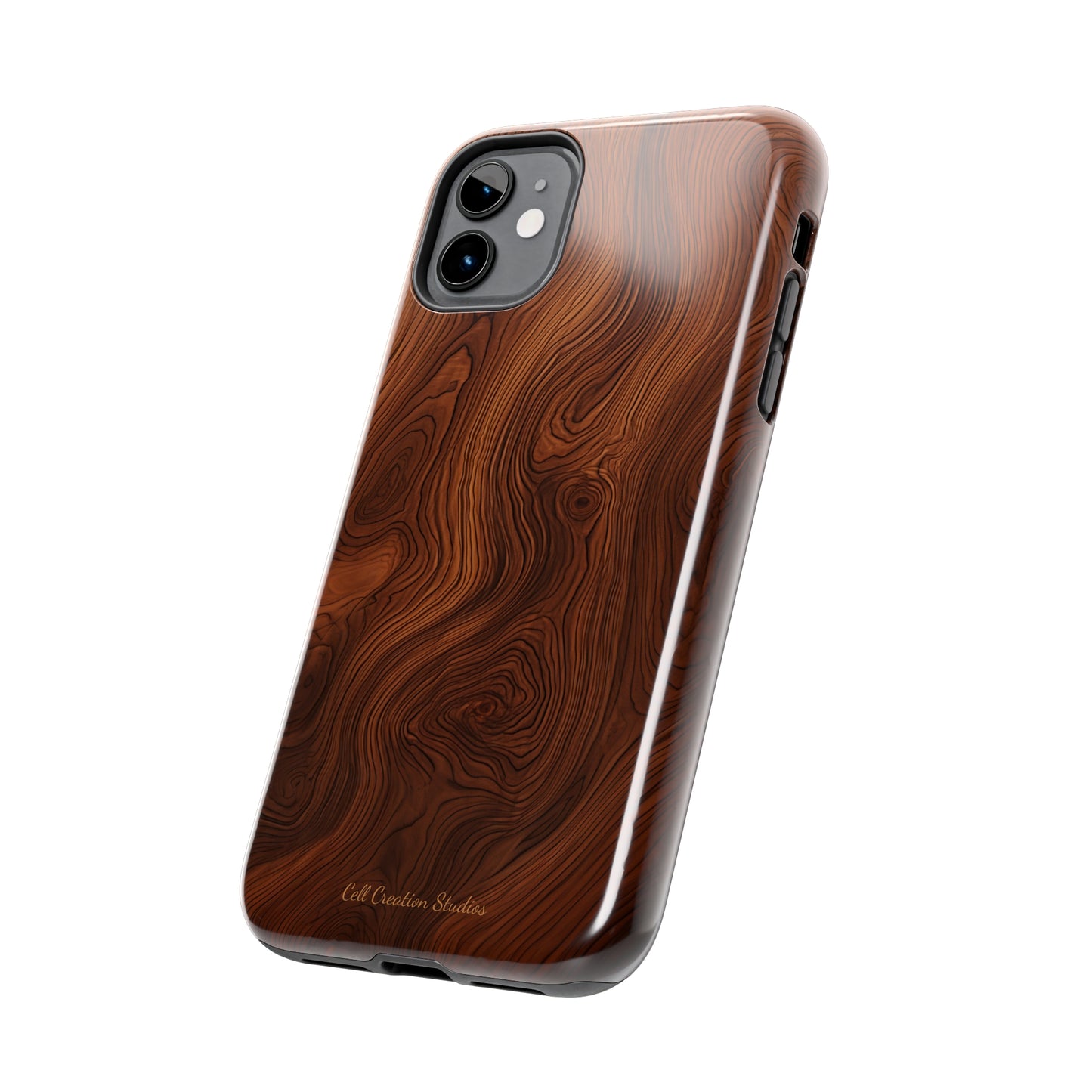 Introducing the "Natural Woodgrain" Cell Phone Case – Embrace Organic Beauty with Wood Pattern Design -Tough Phone Cases