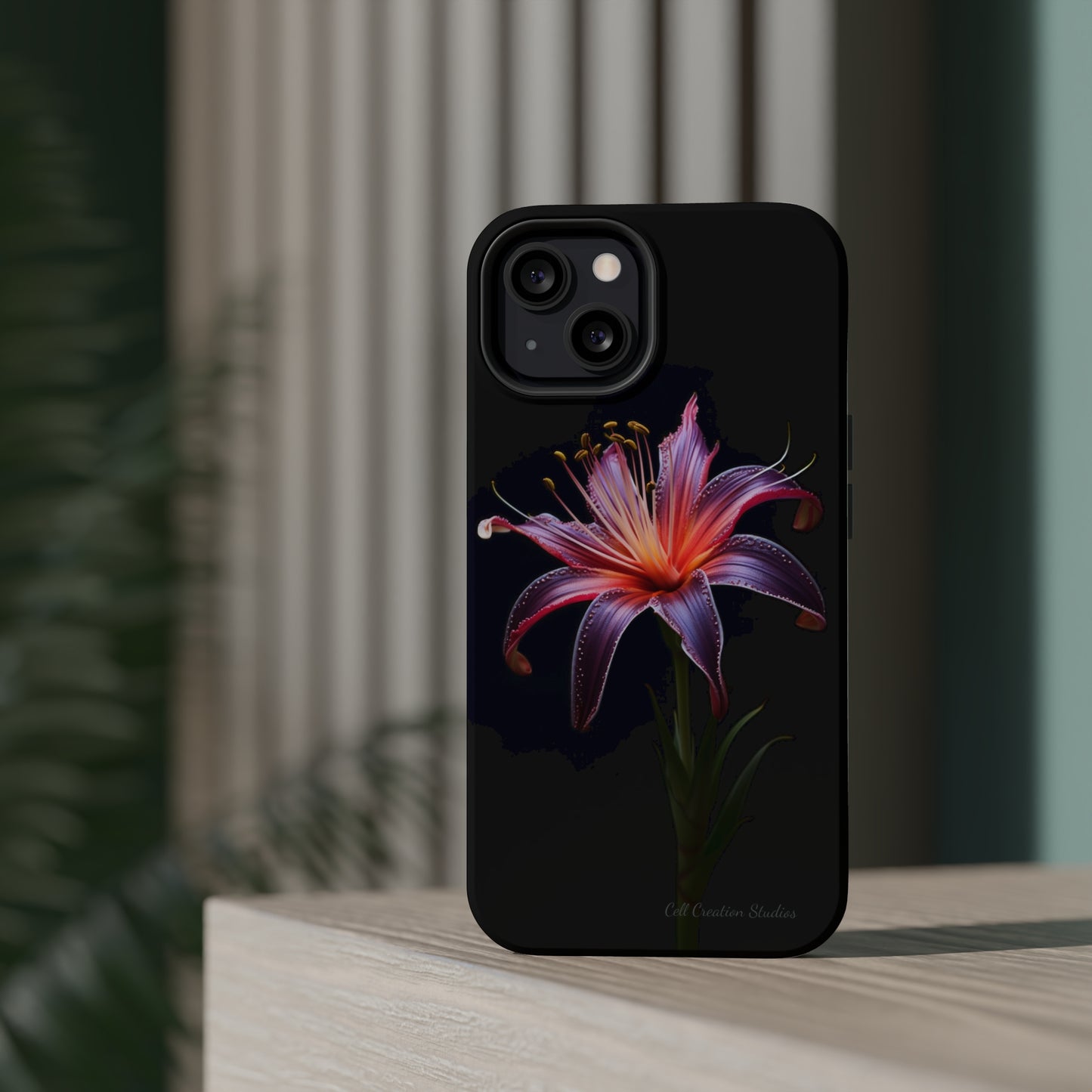 "Vibrant Purple Lily" Phone Case -MagSafe Tough Cases