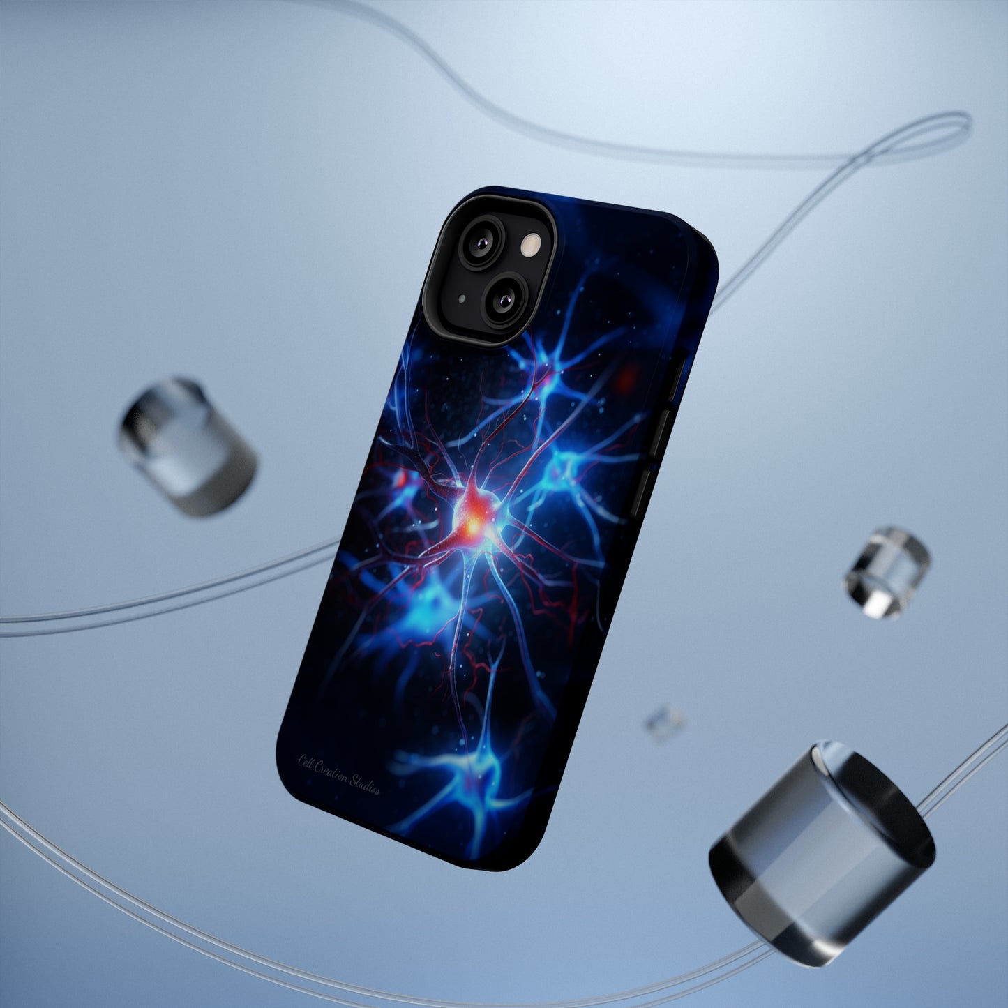 Introducing the "Neural Nexus" Cell Phone Case – Illuminate the Complexity Within! -MagSafe Tough Cases