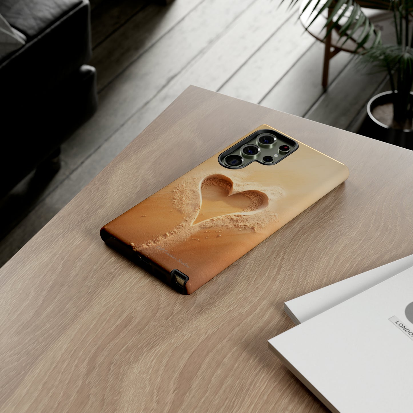 "Eternal Love: Sand Heart" Cell Phone Case -Tough Cases