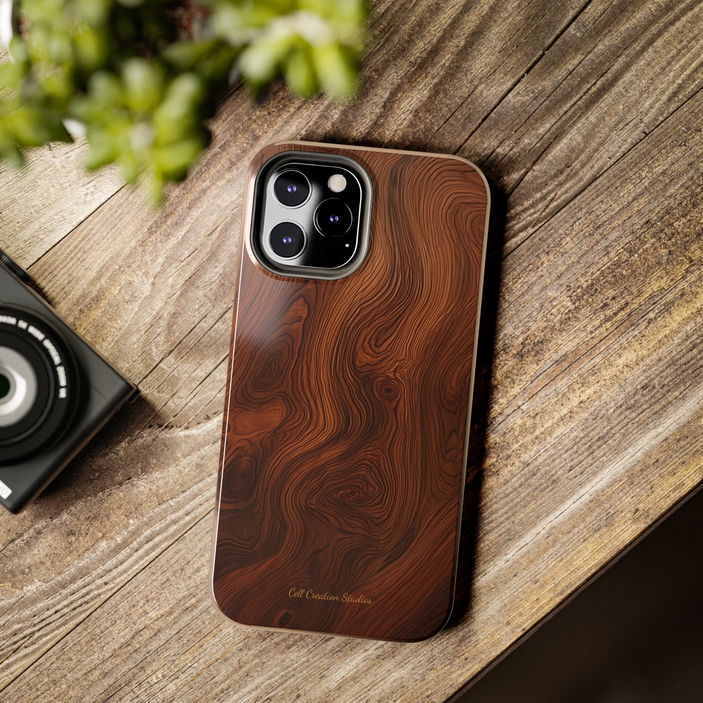 Introducing the "Natural Woodgrain" Cell Phone Case – Embrace Organic Beauty with Wood Pattern Design -Tough Phone Cases