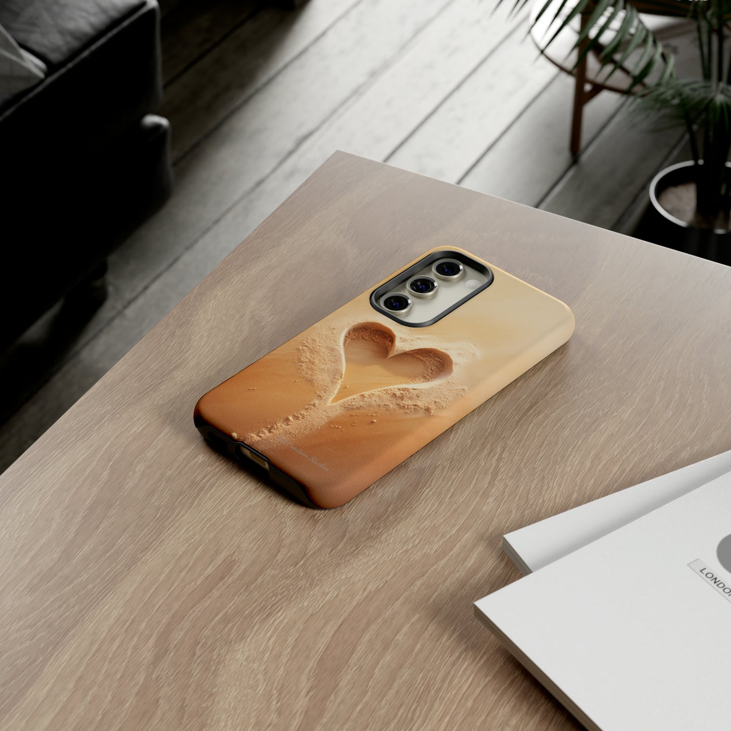 "Eternal Love: Sand Heart" Cell Phone Case -Tough Cases