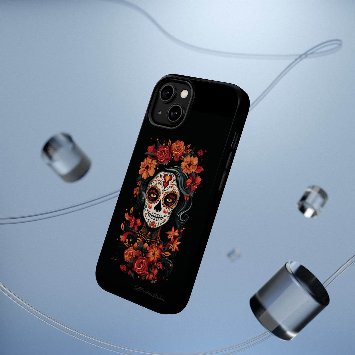 Introducing the "Day of the Dead Fiesta" Cell Phone Case – Celebrate Life in Style -MagSafe Tough Cases