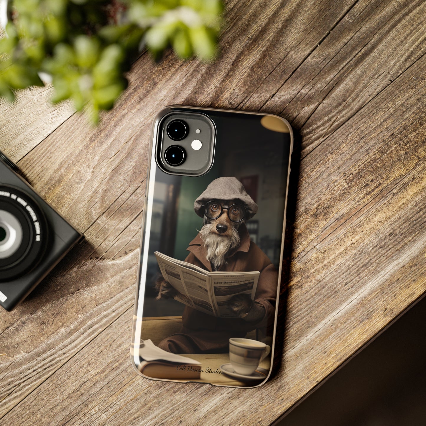 Introducing the "Canine Scholar" Cell Phone Case – Where Canine Meets Wisdom. -Tough Phone Cases