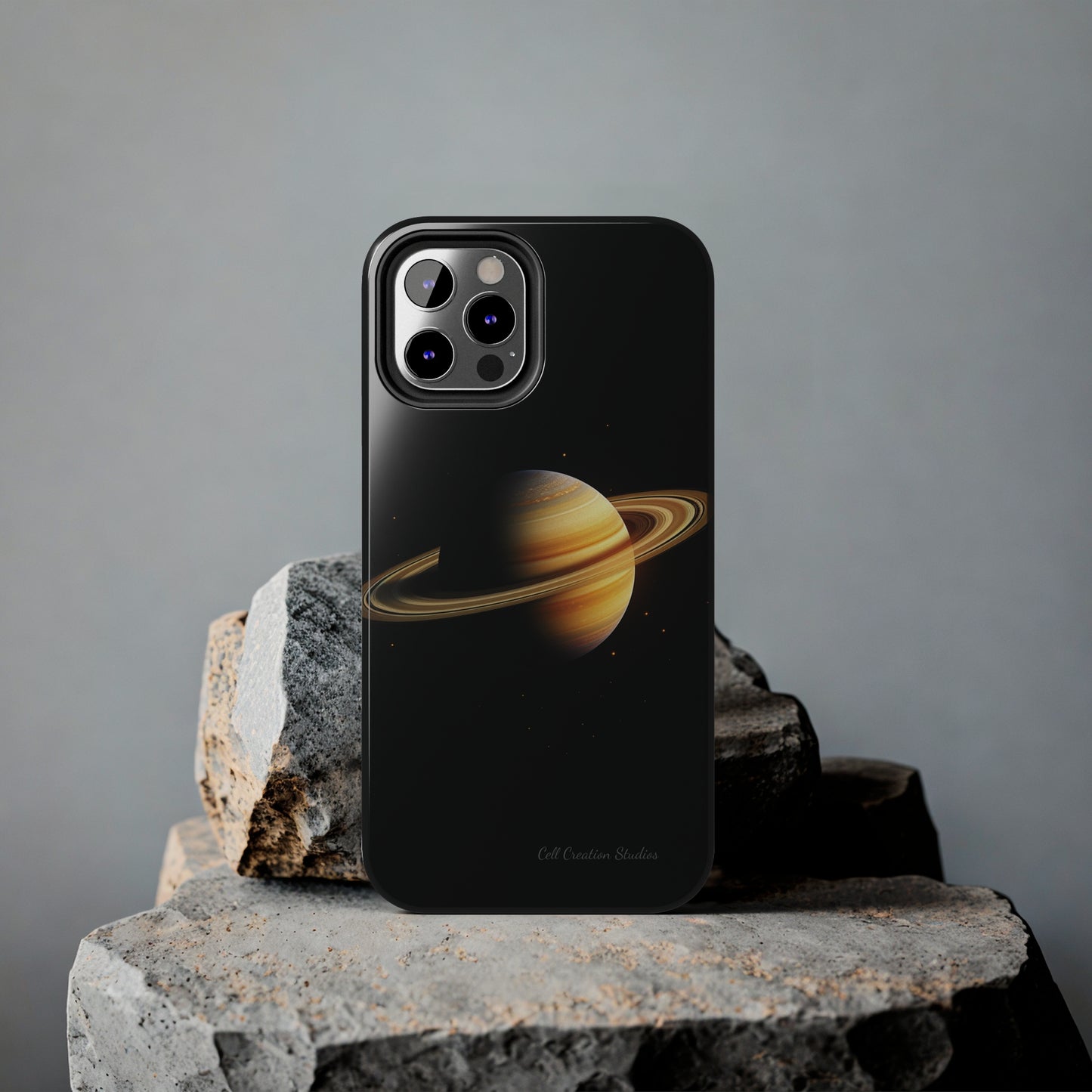 Introducing the "Saturn's Elegance" Cell Phone Case – A Cosmic Masterpiece -Tough Phone Cases