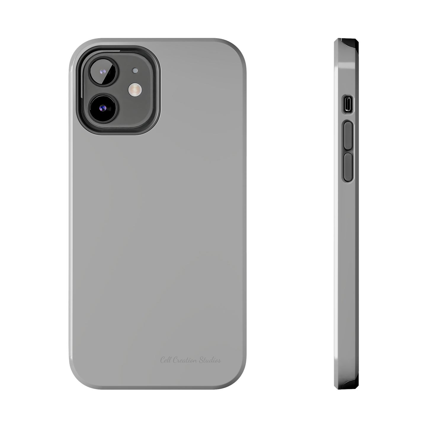 "Sleek Silver Essence" -Tough iPhone Cases
