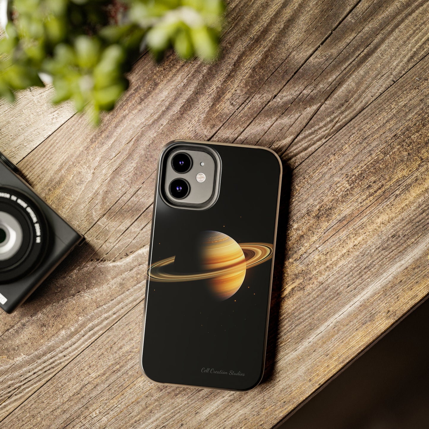Introducing the "Saturn's Elegance" Cell Phone Case – A Cosmic Masterpiece -Tough Phone Cases