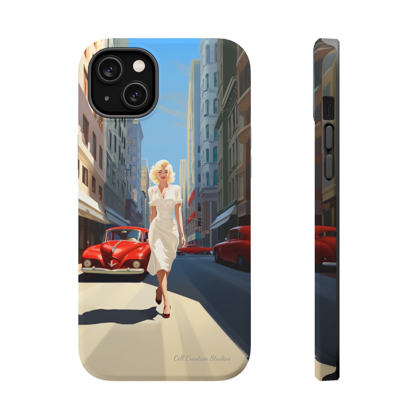 "City Stroll Glamour" Marilyn Monroe Phone Case -MagSafe Tough Cases