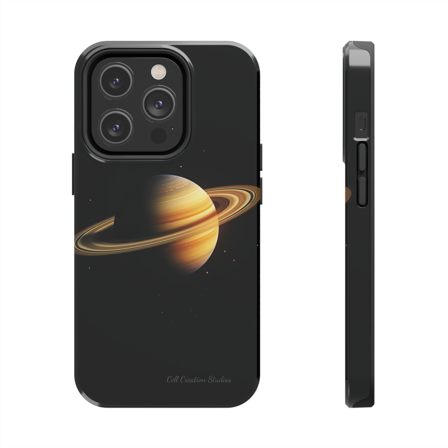 Introducing the "Saturn's Elegance" Cell Phone Case – A Cosmic Masterpiece -Tough Phone Cases