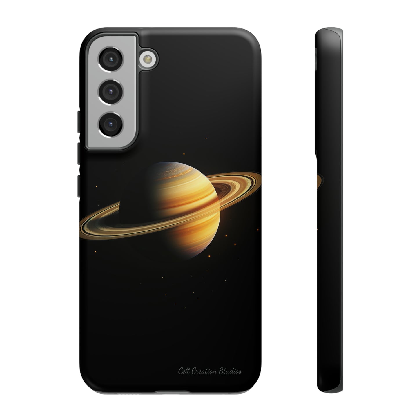 Introducing the "Saturn's Elegance" Cell Phone Case – A Cosmic Masterpiece -Tough Cases