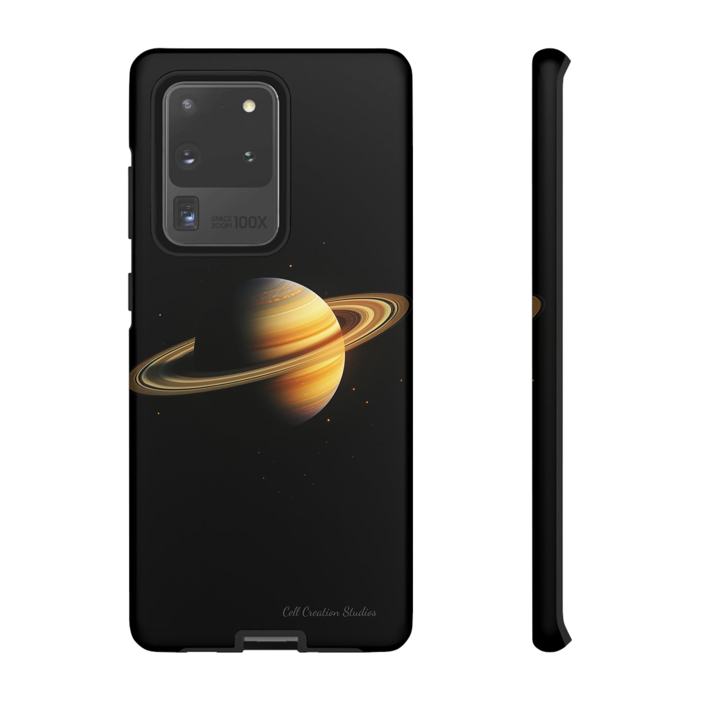 Introducing the "Saturn's Elegance" Cell Phone Case – A Cosmic Masterpiece -Tough Cases