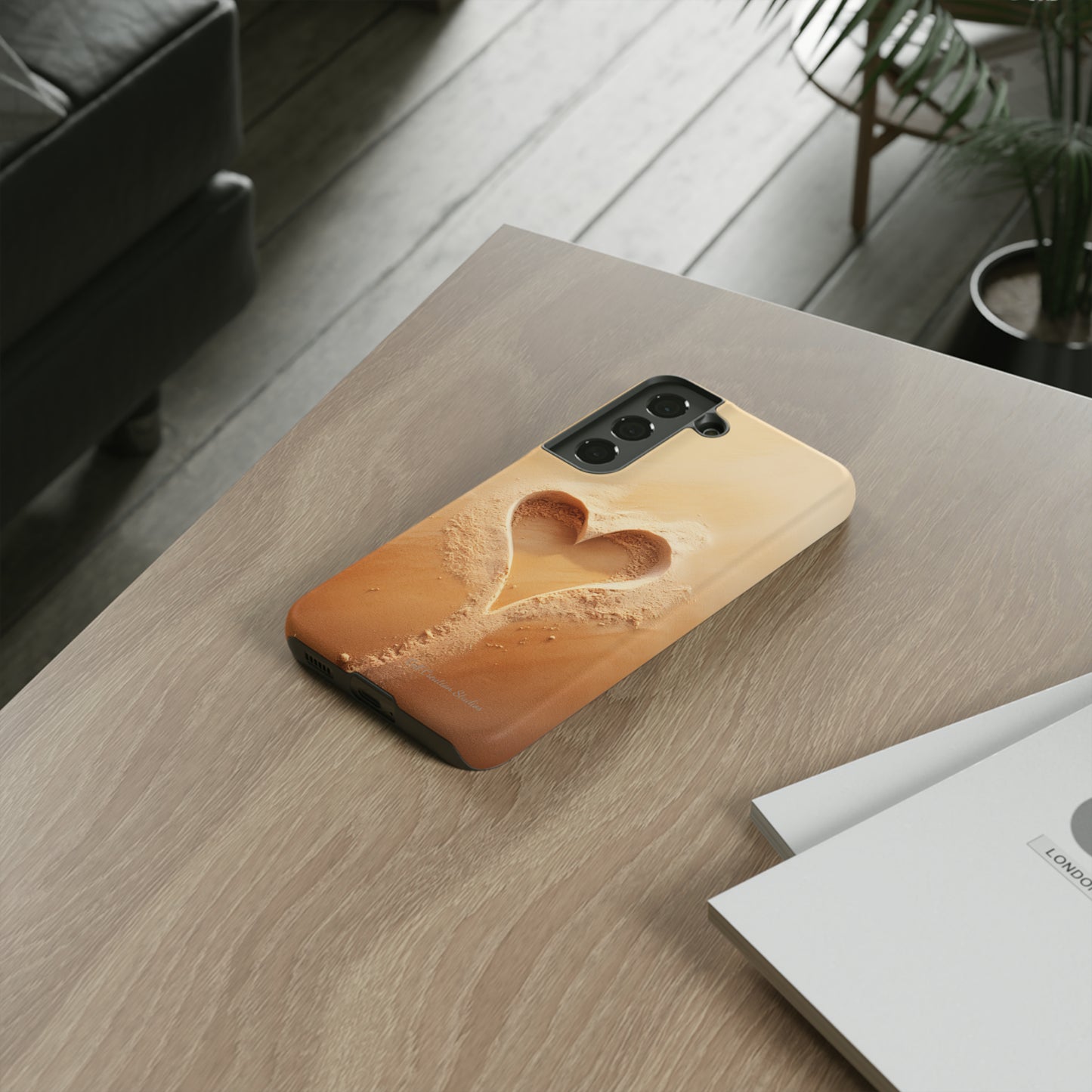 "Eternal Love: Sand Heart" Cell Phone Case -Tough Cases