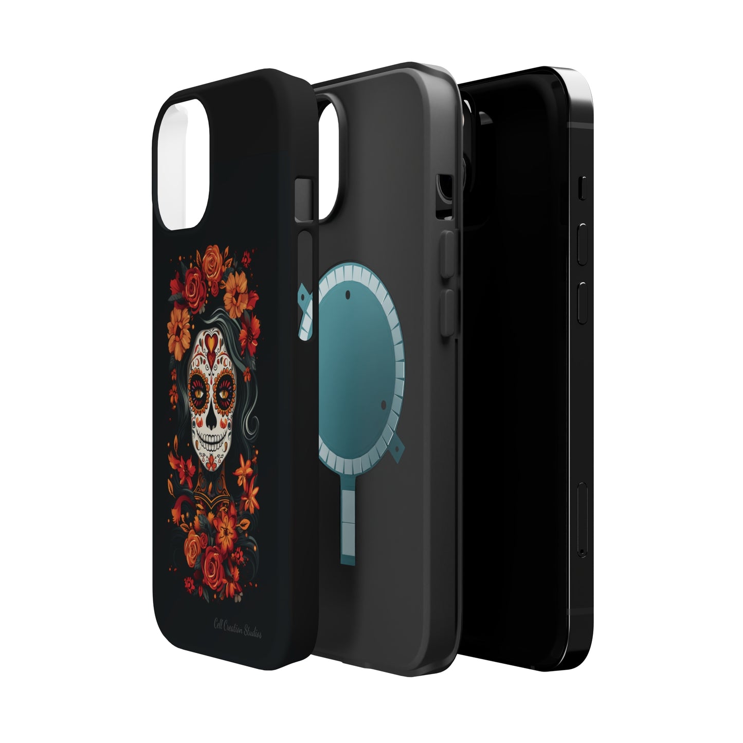 Introducing the "Day of the Dead Fiesta" Cell Phone Case – Celebrate Life in Style -MagSafe Tough Cases