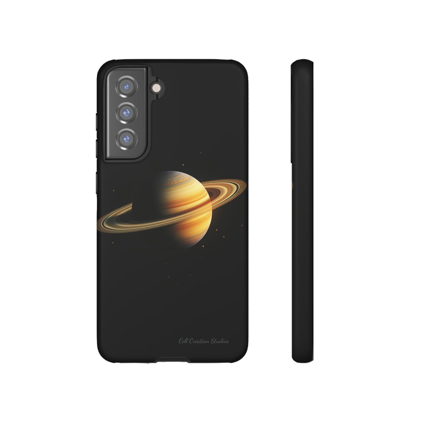 Introducing the "Saturn's Elegance" Cell Phone Case – A Cosmic Masterpiece -Tough Cases