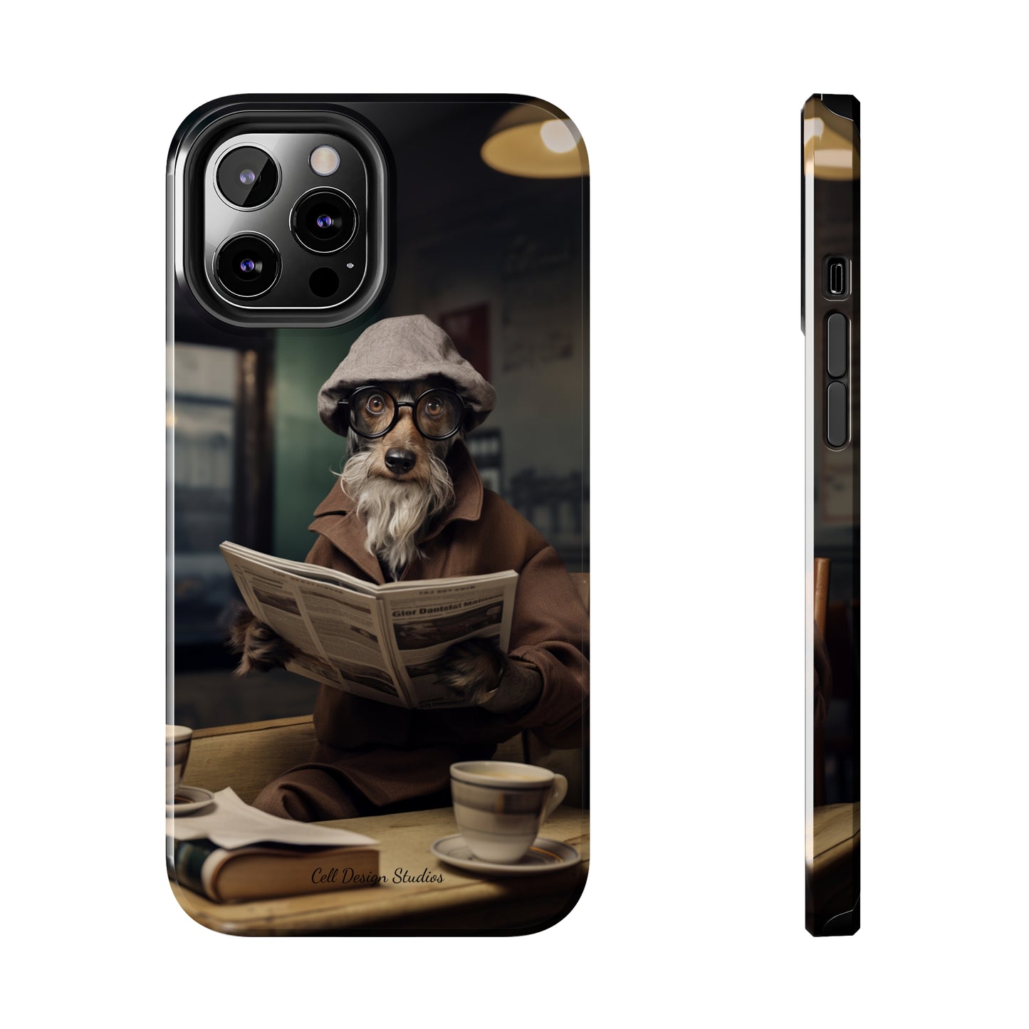 Introducing the "Canine Scholar" Cell Phone Case – Where Canine Meets Wisdom. -Tough Phone Cases