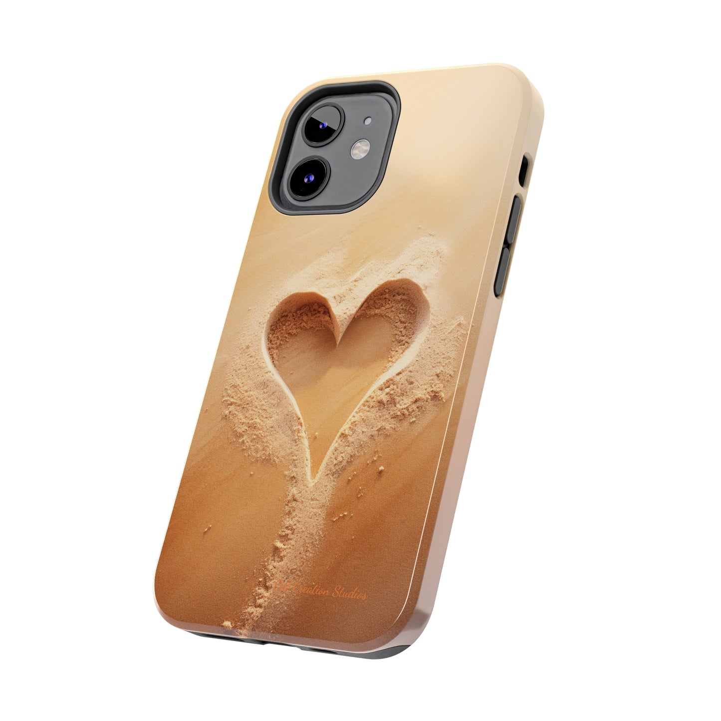 "Eternal Love: Sand Heart" Cell Phone Case -Tough Phone Cases
