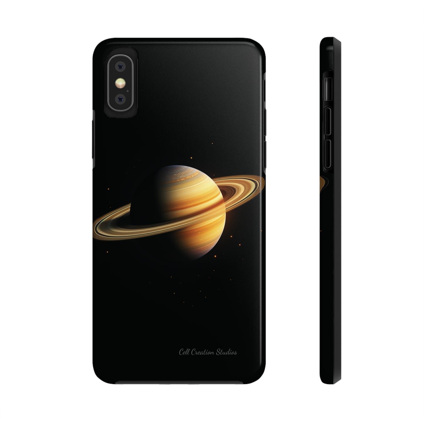 Introducing the "Saturn's Elegance" Cell Phone Case – A Cosmic Masterpiece -Tough Phone Cases