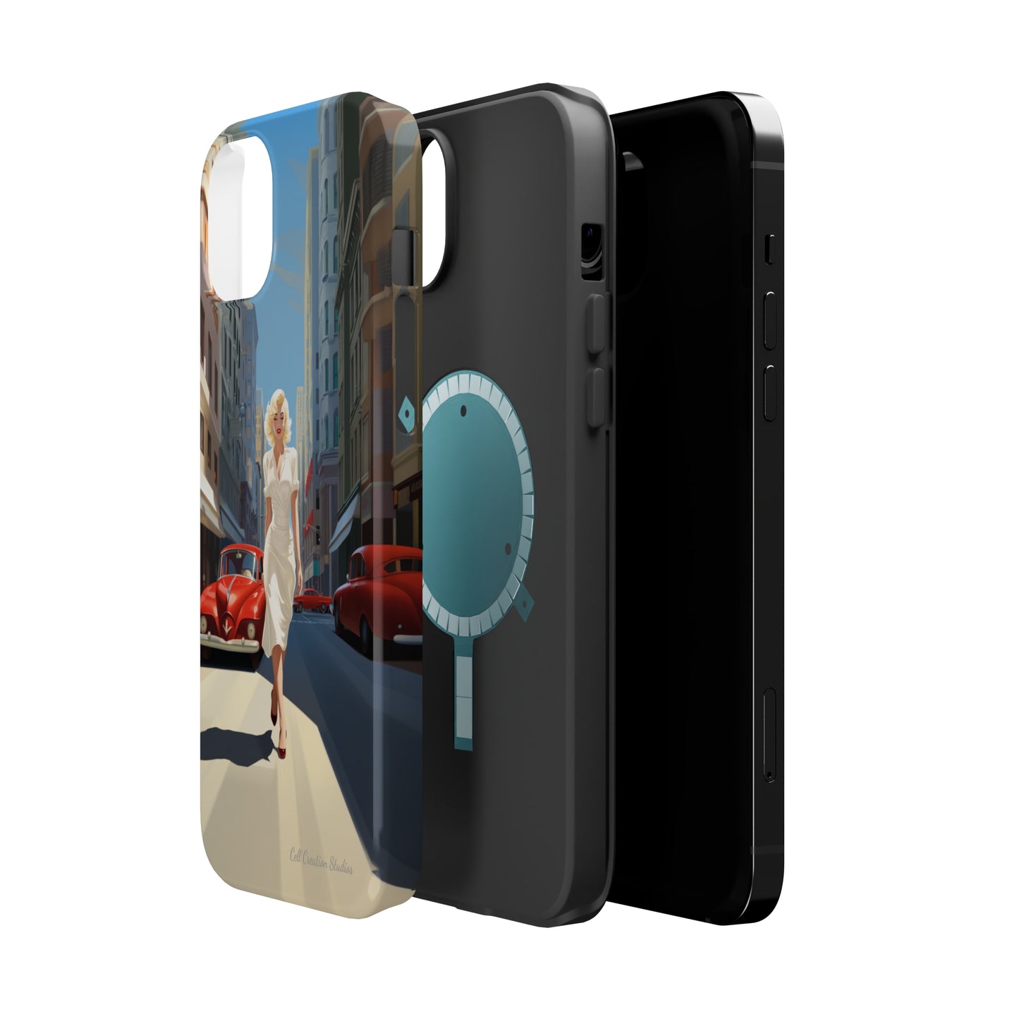 "City Stroll Glamour" Marilyn Monroe Phone Case -MagSafe Tough Cases