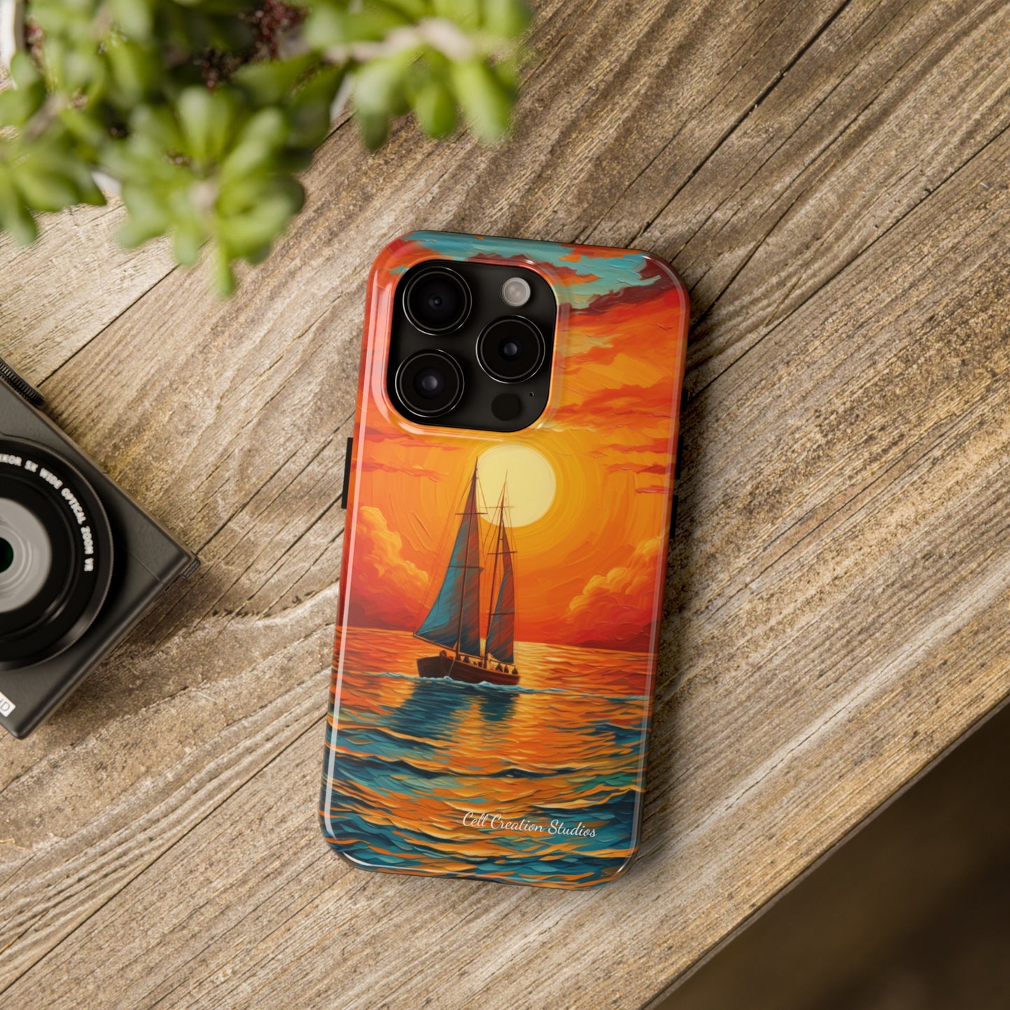 "Sailboat Sunset" -Tough iPhone Cases