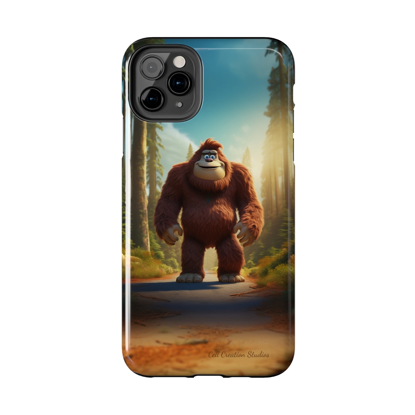 The "Trail Trekker" Bigfoot Cartoon Phone Case -Tough Phone Cases