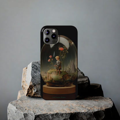 Introducing the "Miniature Gardener" Cell Phone Case – Embrace Your Imagination with a Captivating Glass-Encased Design -Slim Phone Cases