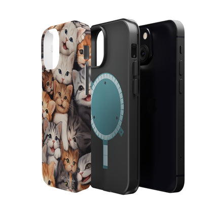 "Kitten Cuddle Haven" Phone Case -MagSafe Tough Cases