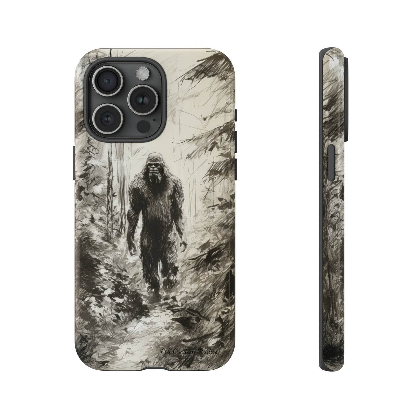 "Bigfoot in the Wilderness" Cell Phone Case – Encounter Bigfoot's Mystery -Tough Cases