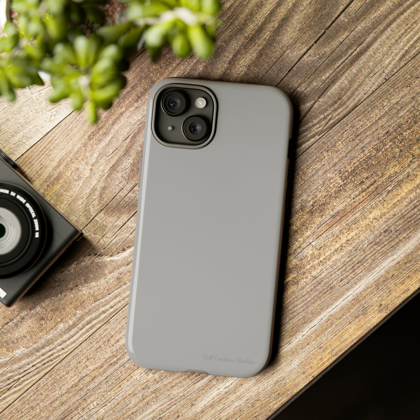 "Sleek Silver Essence" -Tough iPhone Cases