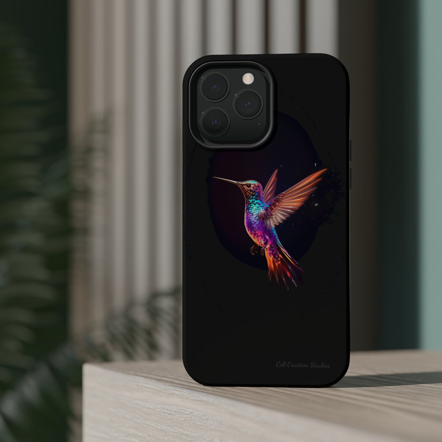 Introducing the "Enchanted Hummingbird" Cell Phone Case – Elegance Meets Nature -MagSafe Tough Cases